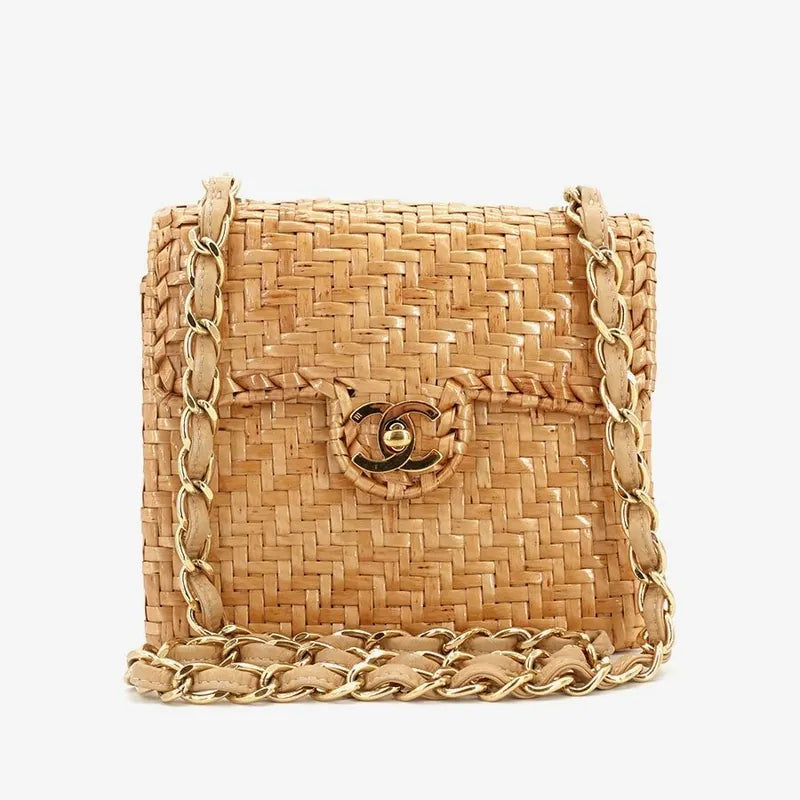 jr919-chanel-vintage-brown-rattan-17cm-mini-square-flap-bag