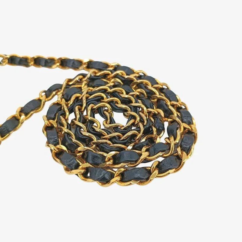 jah163-chanel-vintage-black-lambskin-flap-bag