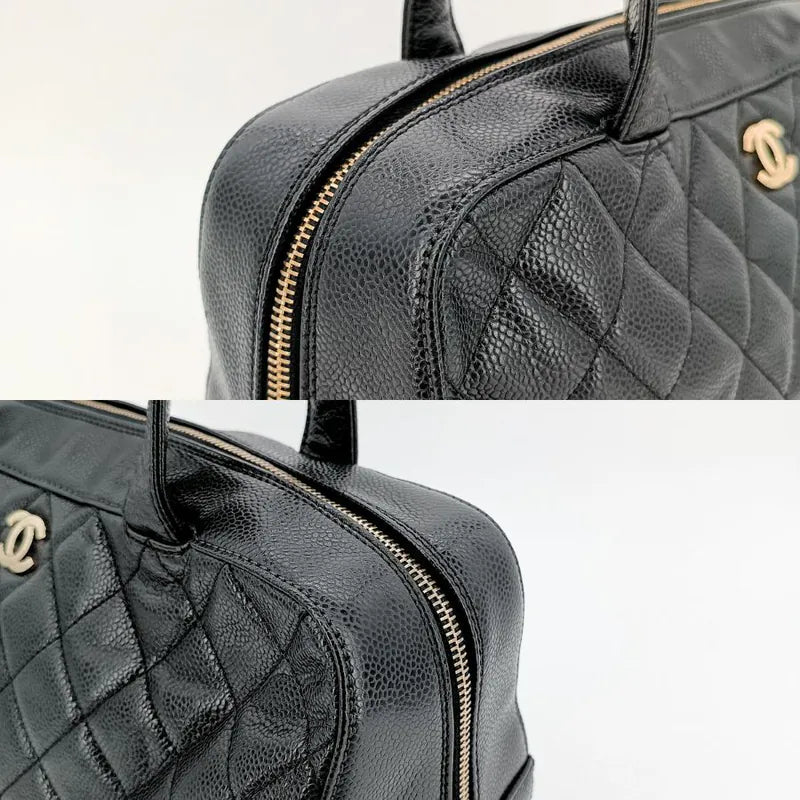 rb883-chanel-vintage-black-caviar-leather-handbag