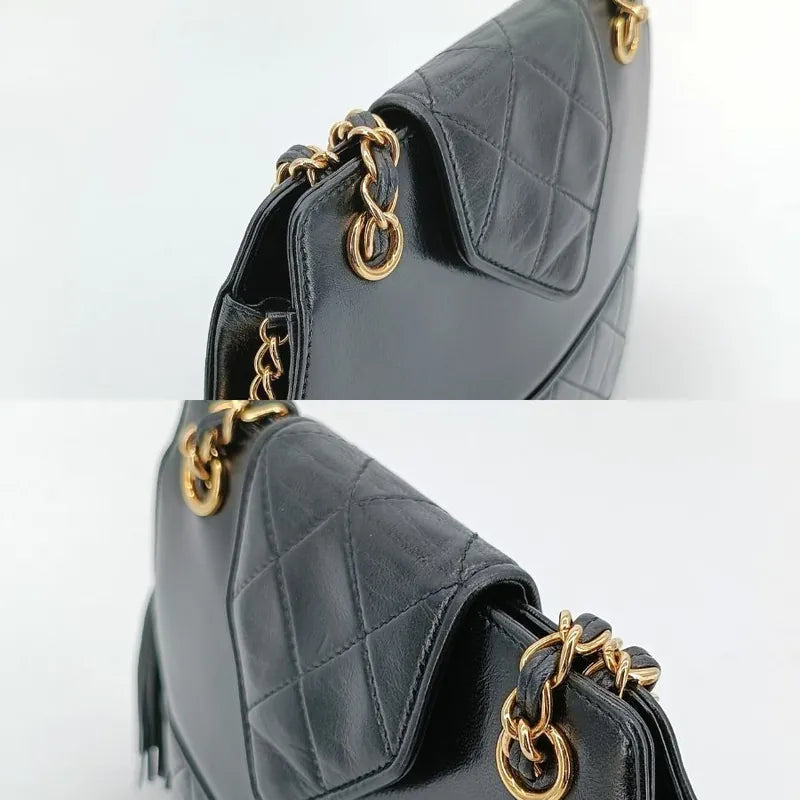 js721-chanel-vintage-black-lambskin-quilted-flap-bag