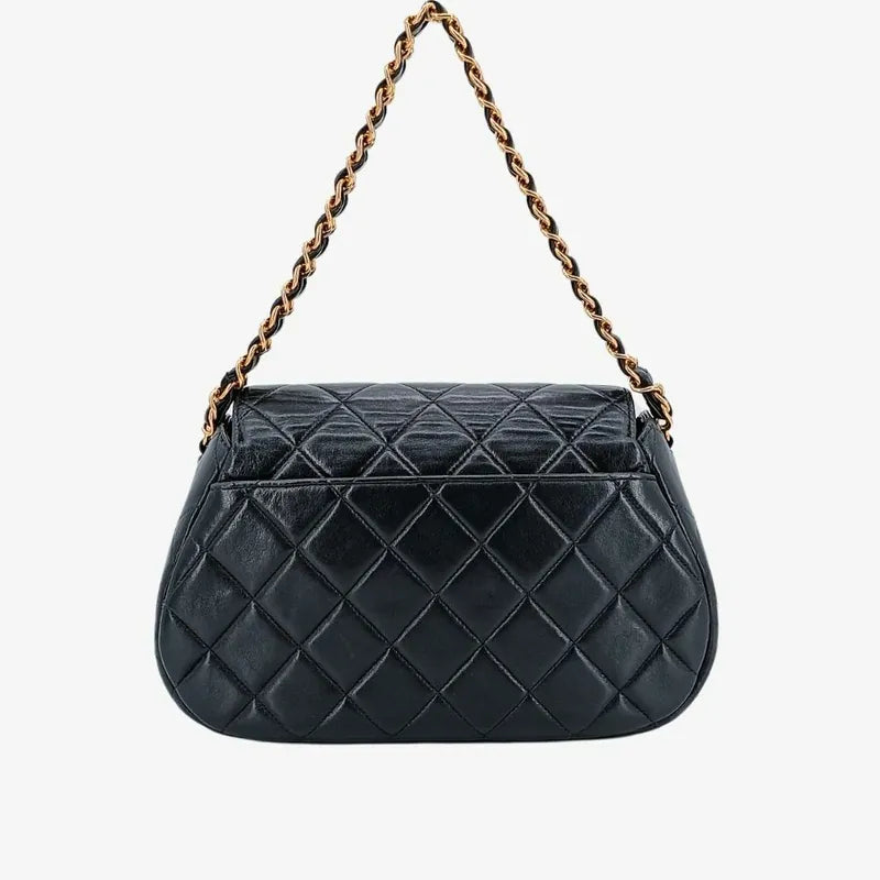 c360-chanel-vintage-black-lambskin-quilted-flap-handbag