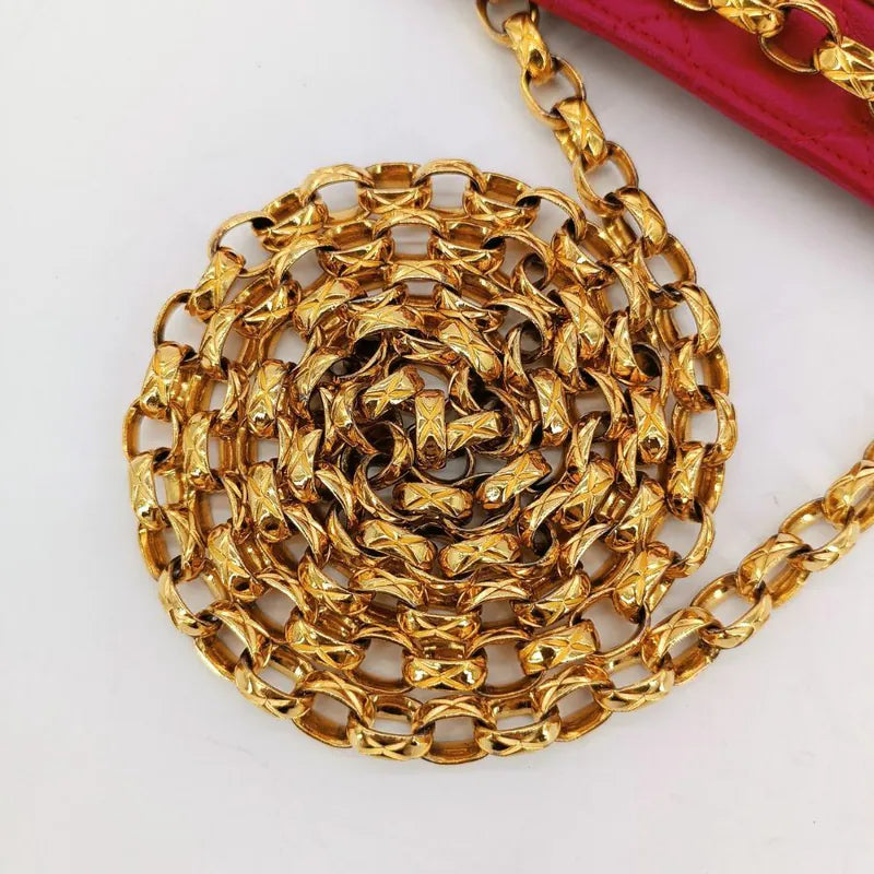 ra627-chanel-vintage-pink-lambskin-gold-chain-flap-bag