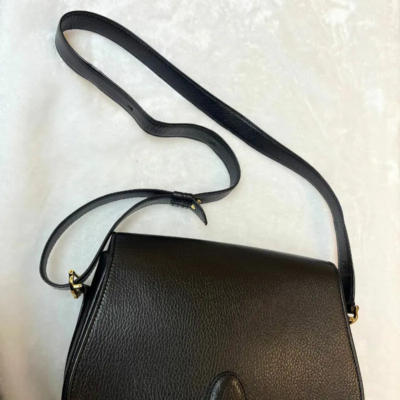 jx658-cartier-vintage-black-shoulder-bag