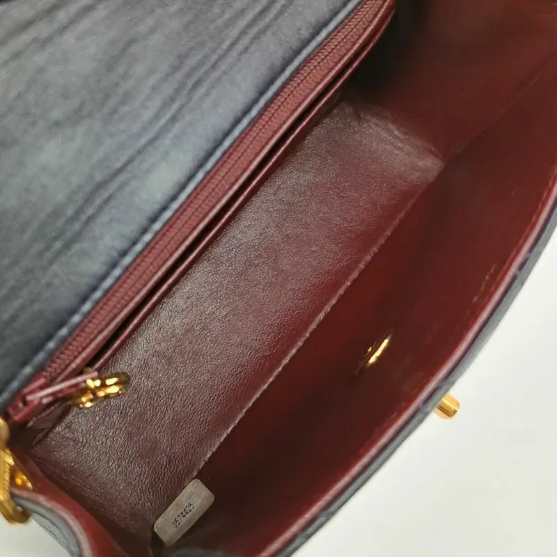 ra353-chanel-vintage-dark-grey-lambskin-17cm-mini-square-flap-bag