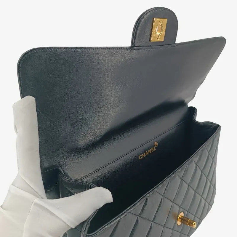 rb742-chanel-vintage-black-lambskin-double-side-jumbo-flap-bag