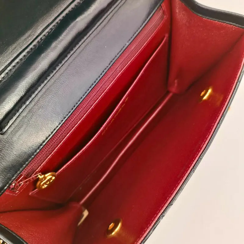 rb245-chanel-vintage-black-lambskin-double-turnlock-flap-bag