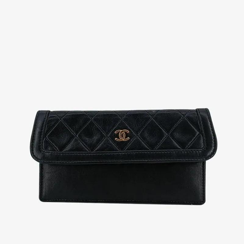 js997-chanel-vintage-black-lambskin-quilted-flap-bag