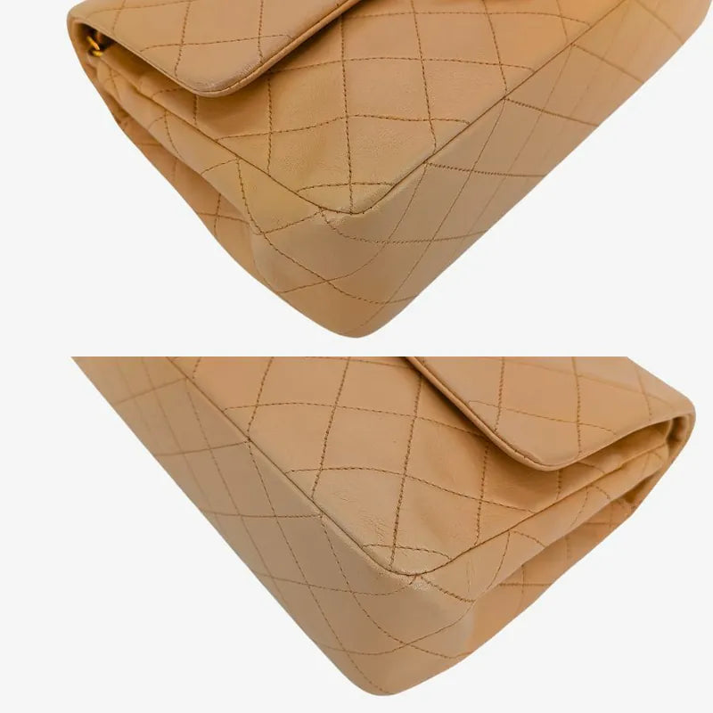 c469-chanel-vintage-beige-lambskin-25cm-classic-flap-bag