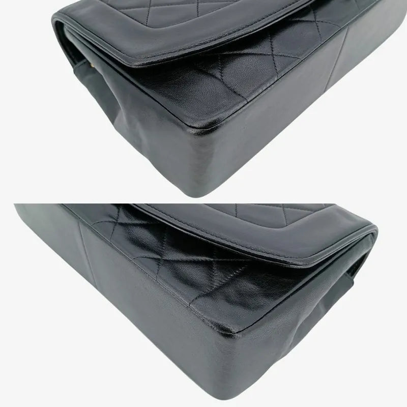 jt737-chanel-vintage-black-lambskin-25cm-diana-flap-bag