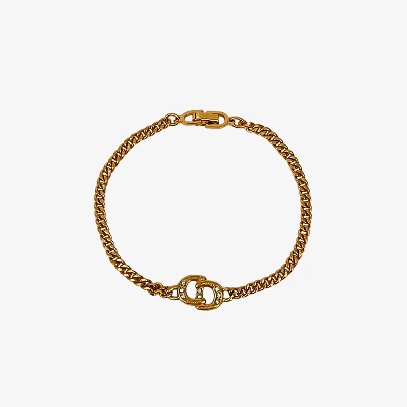 jt371-christian-dior-vintage-cd-logo-rhinestone-bracelet