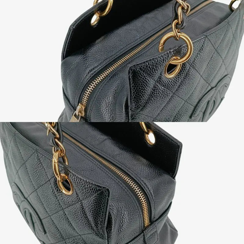 c460-chanel-vintage-black-caviar-leather-ptt-tote-bag