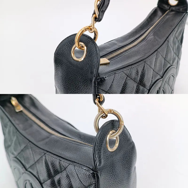 rb849-chanel-vintage-black-caviar-leather-quilted-chain-handbag