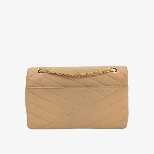 jt795-chanel-vintage-beige-lambskin-cross-stripe-flap-bag