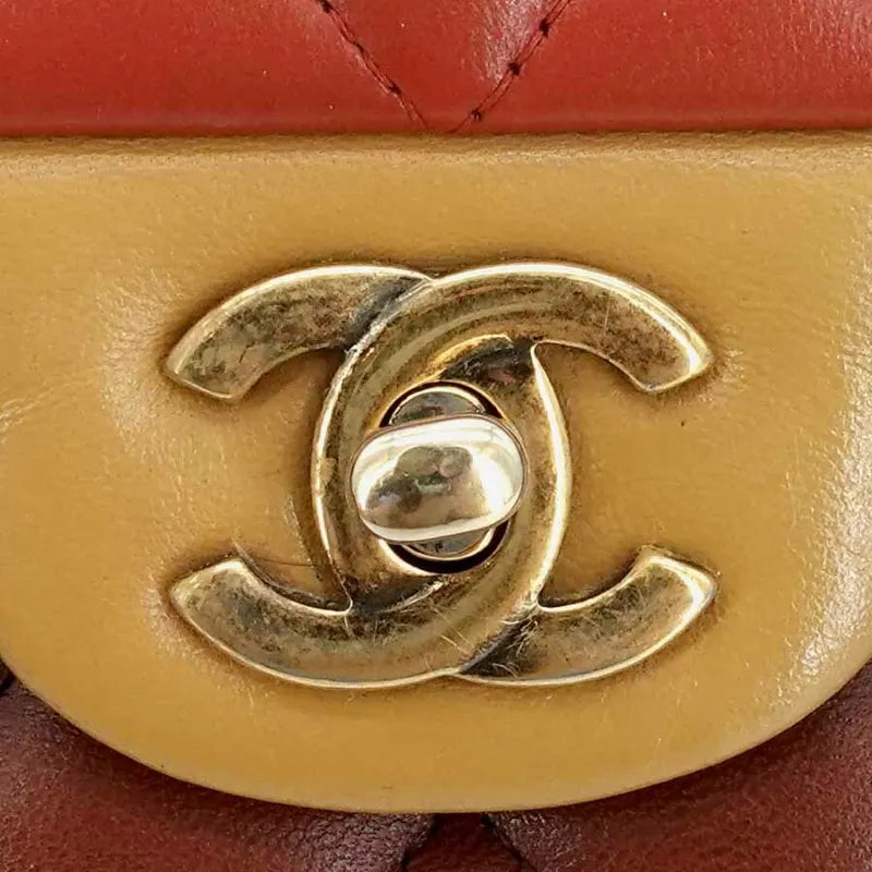jr732-chanel-red-yellow-dkred-lambskin-25cm-classic-flap-bag