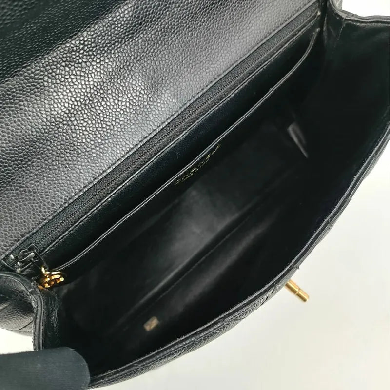 c412-chanel-vintage-black-caviar-leather-kelly-handbag