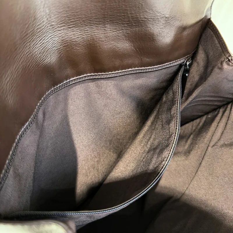 ra685-chaenl-vintage-brown-lambskin-shoulder-bag