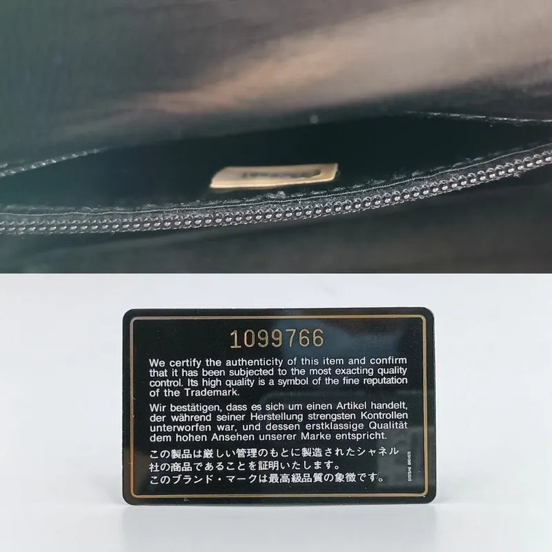 js913-chanel-vintage-black-lambskin-quilted-flap-bag