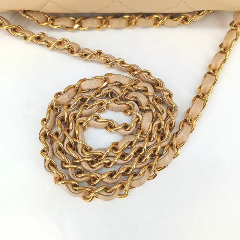 jt426-chanel-vintage-beige-lambskin-quilted-flap-bag