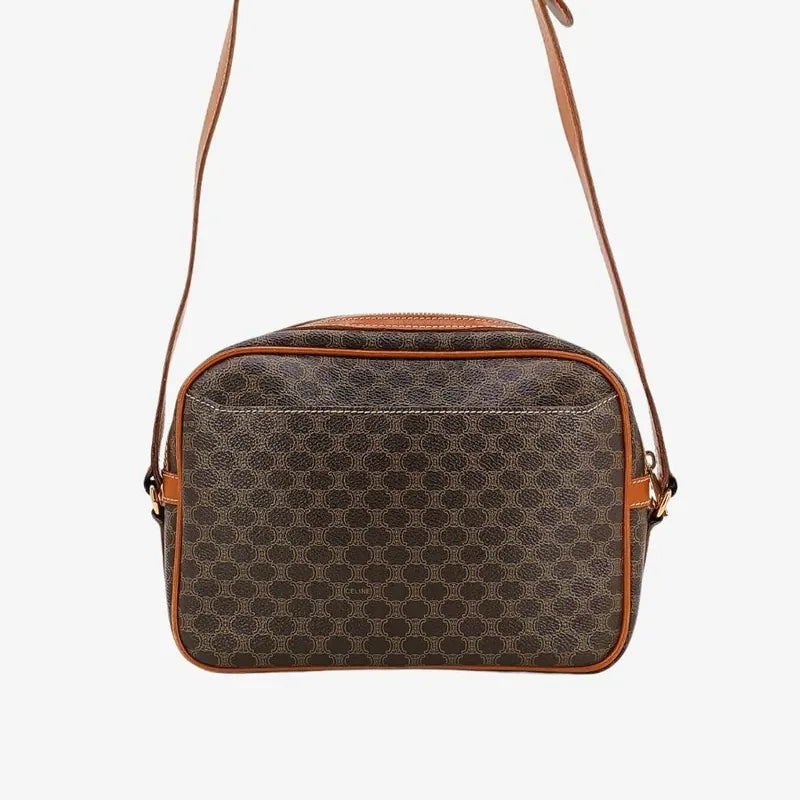 jt619-celine-brown-canvas-macadam-shoulder-bag