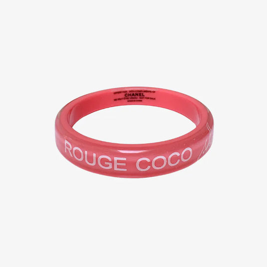 JW783 - CHANEL Pink Acrylic Rouge Coco Shine Bracelet