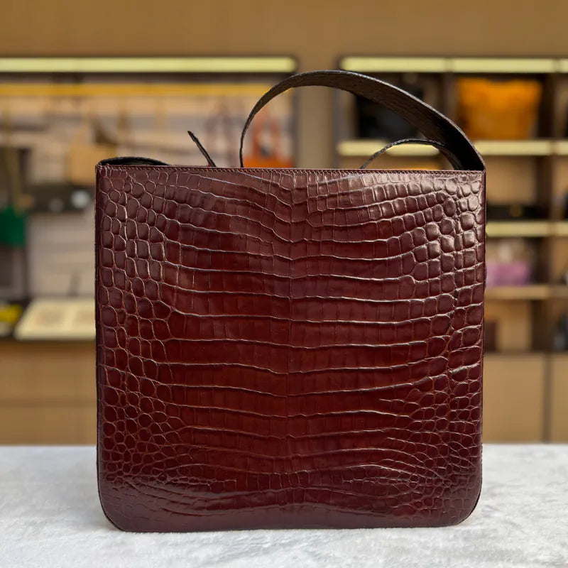 ju277-salvatore-ferragamo-brown-gancini-croco-embossed-leather-shoulder-bag