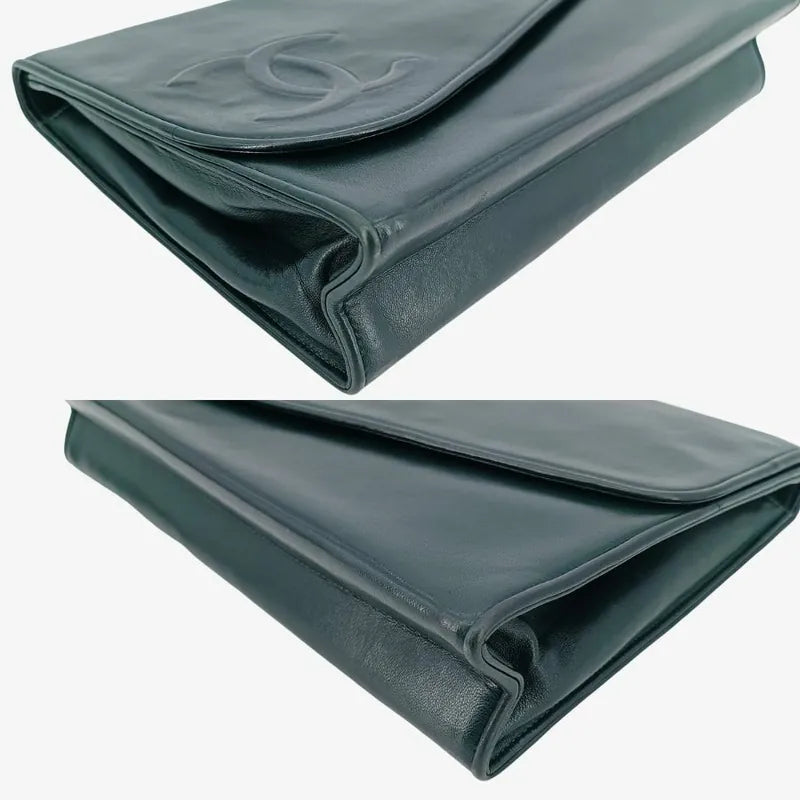 90198143-chanel-vintage-green-lambskin-shoulder-bag