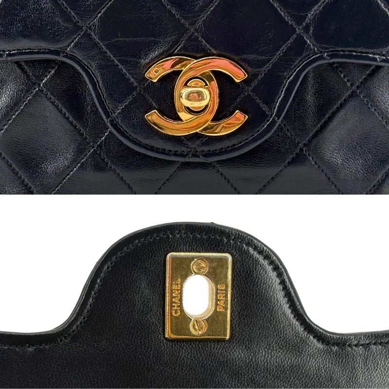 c563-chanel-vintage-navy-lambskin-quilted-flap-bag