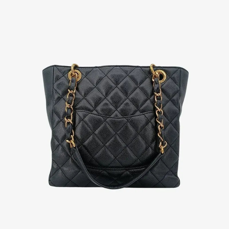 js560-chanel-vintage-black-caviar-leather-embossed-logo-pst-tote-bag