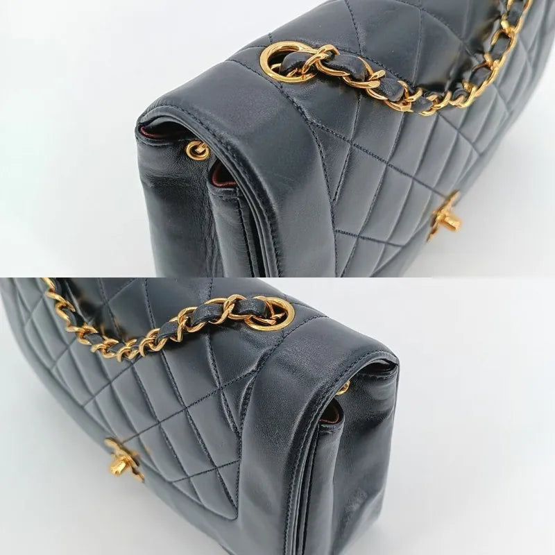 jt103-chanel-vintage-black-lambskin-25cm-diana-flap-bag