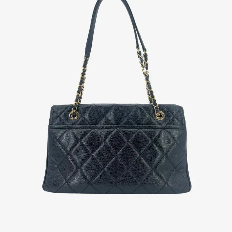 c517-chanel-vintage-black-caviar-leather-tote-bag