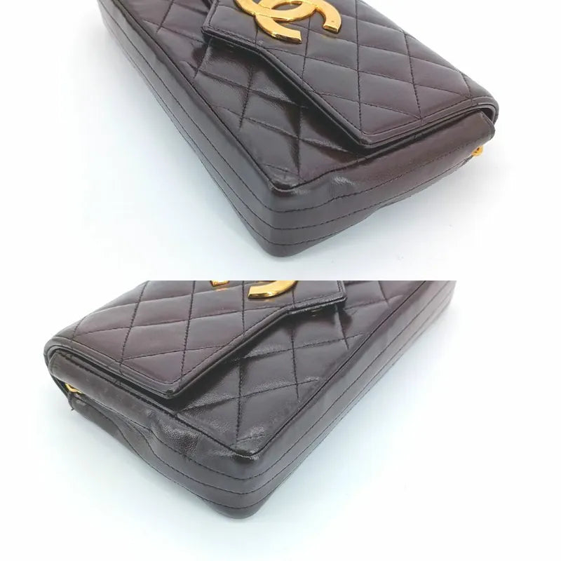 jr621-chanel-vintage-brown-lambskin-pointed-flap-bag