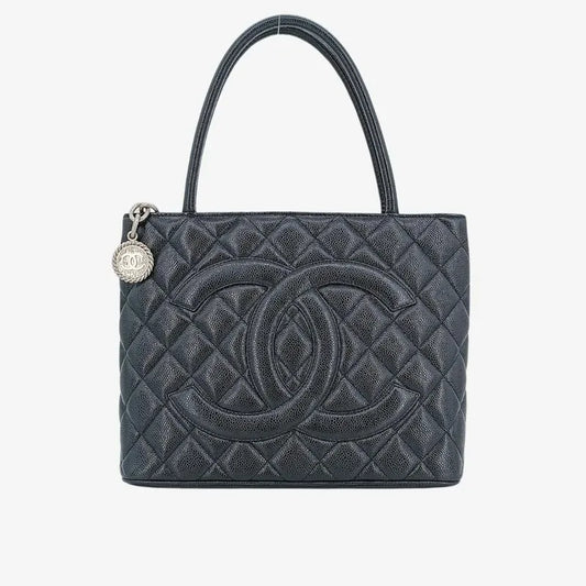 jah119-chanel-vintage-black-caviar-leather-1804-tote-bag