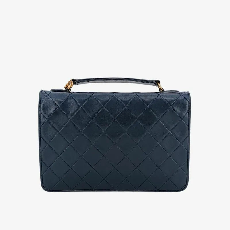 ra293-chanel-vintage-navy-lambskin-double-turnlock-flap-bag