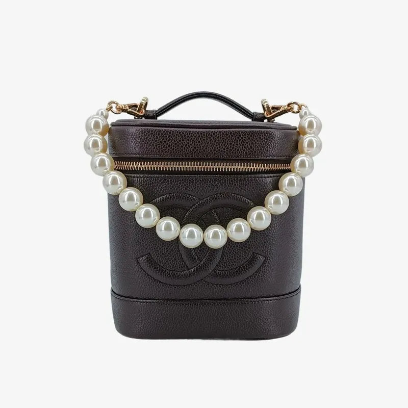 js971-chanel-vintage-dark-brown-caviar-leather-cosmetic-bag