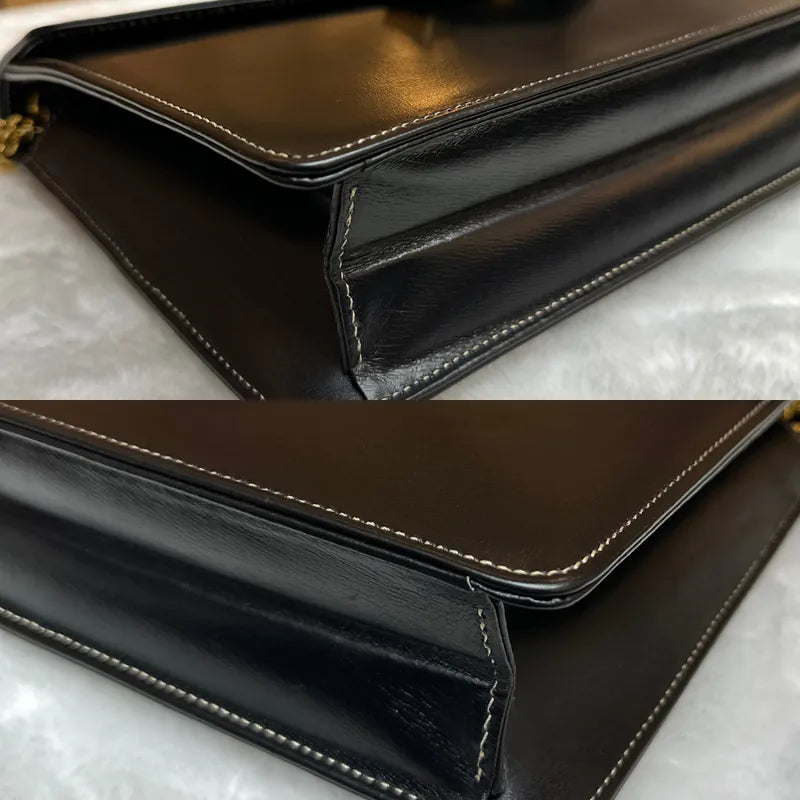 jw677-christian-dior-vintage-black-leather-2-ways-clutch-shoulder-bag