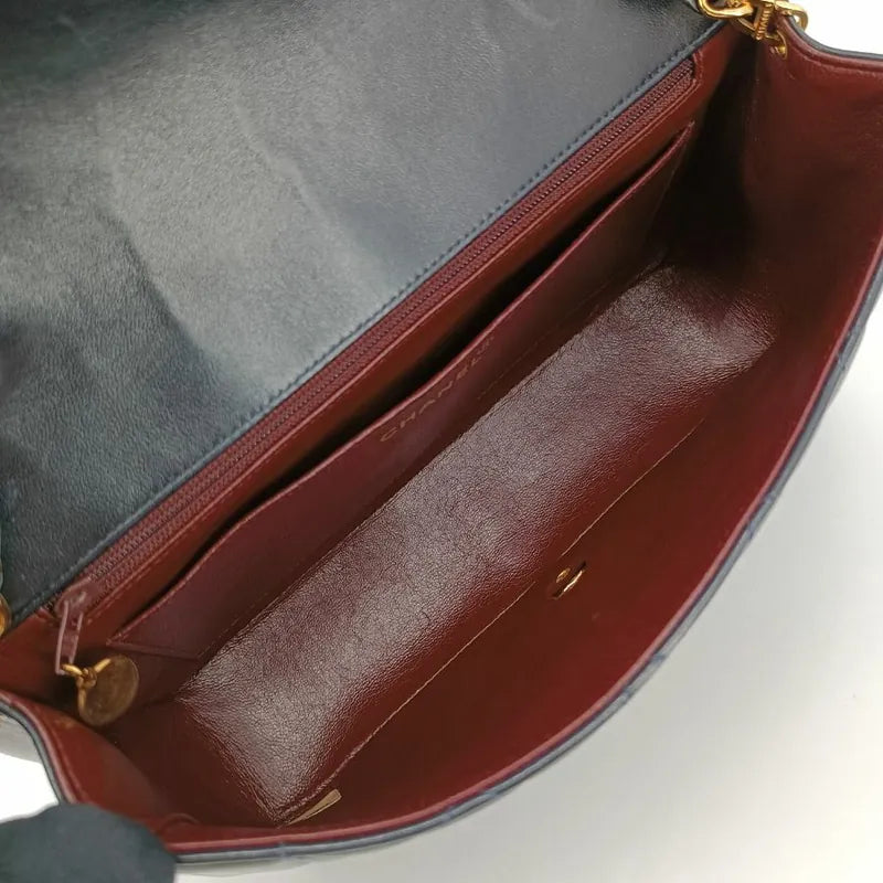 jt103-chanel-vintage-black-lambskin-25cm-diana-flap-bag