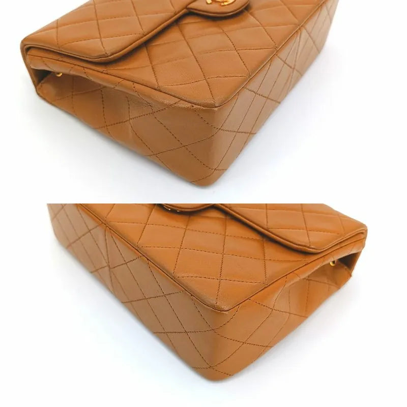js678-chanel-vintage-brown-lambskin-20cm-mini-square-flap-bag