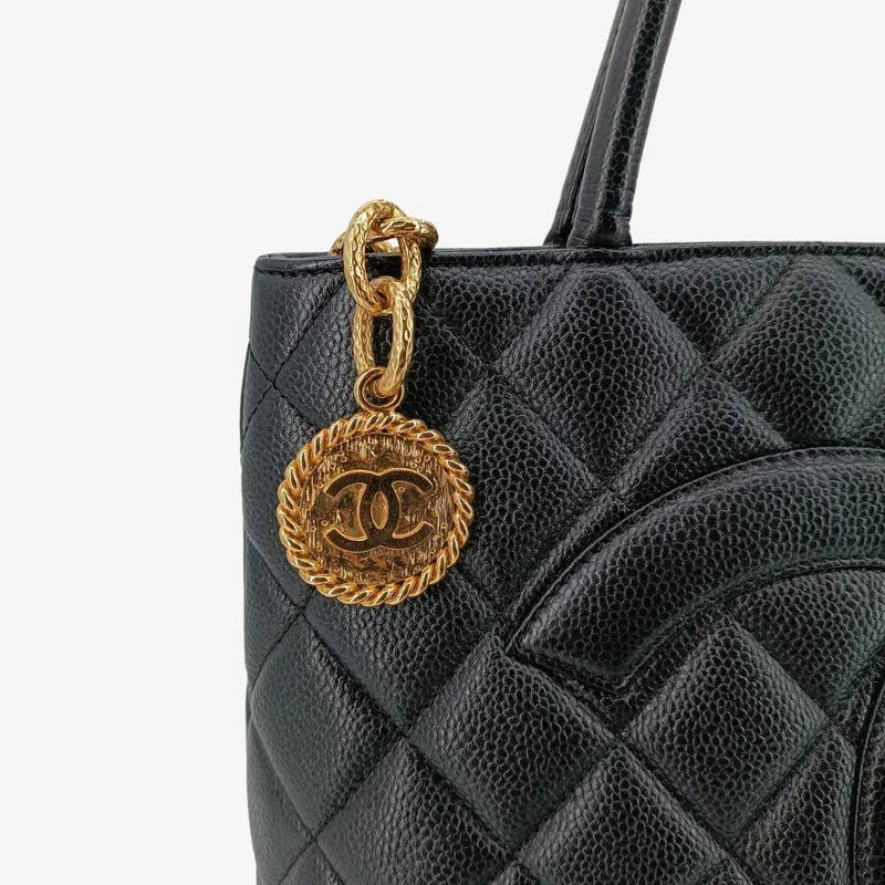 jt658-chanel-vintage-black-caviar-leather-1804-tote-bag