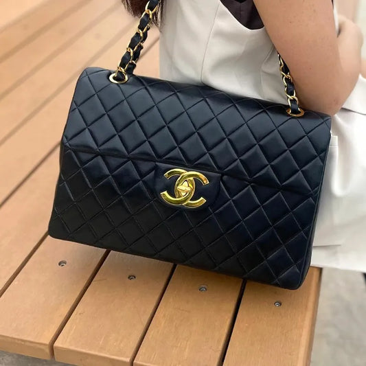 js527-chanel-vintage-black-lambskin-maxi-classic-flap-bag