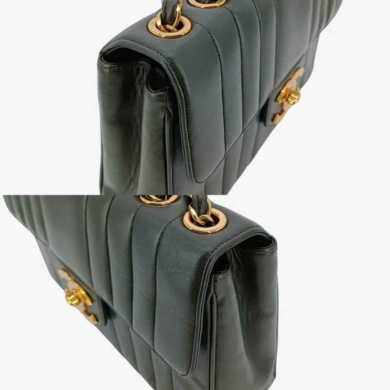 rb058-chanel-vintage-dark-green-lambskin-vertical-jumbo-flap-bag