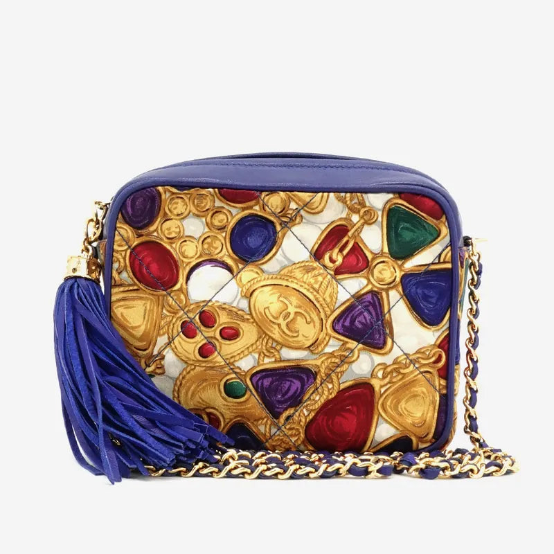 jq579-chanel-vinatge-blue-satin-mini-bag