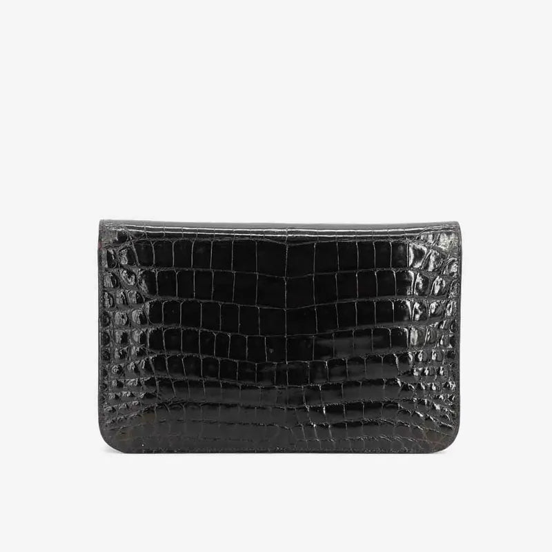 jq795-chanel-vintage-brown-crocodile-skin-flap-bag