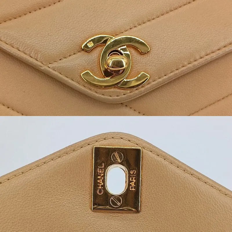 jt795-chanel-vintage-beige-lambskin-cross-stripe-flap-bag