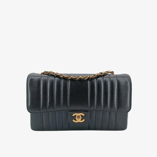 jt290-chanel-vintage-black-lambskin-vertical-flap-bag
