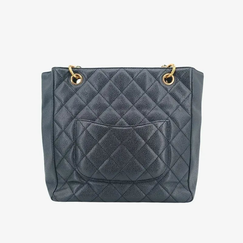 jt050-chanel-vintage-black-caviar-leather-embossed-logo-pst-tote-bag