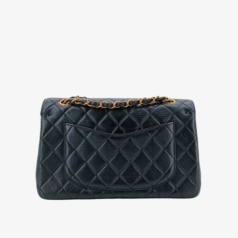 rb918-chanel-vintage-black-lambskin-paris-limited-edition-flap-bag