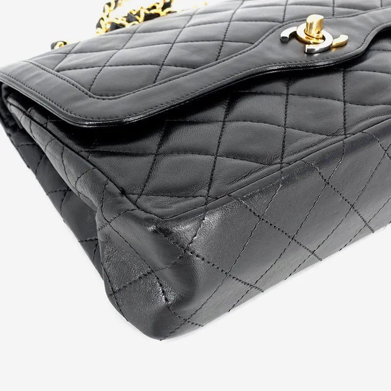 jm977-chanel-vintage-black-lambskin-paris-limited-edition-flap-bag