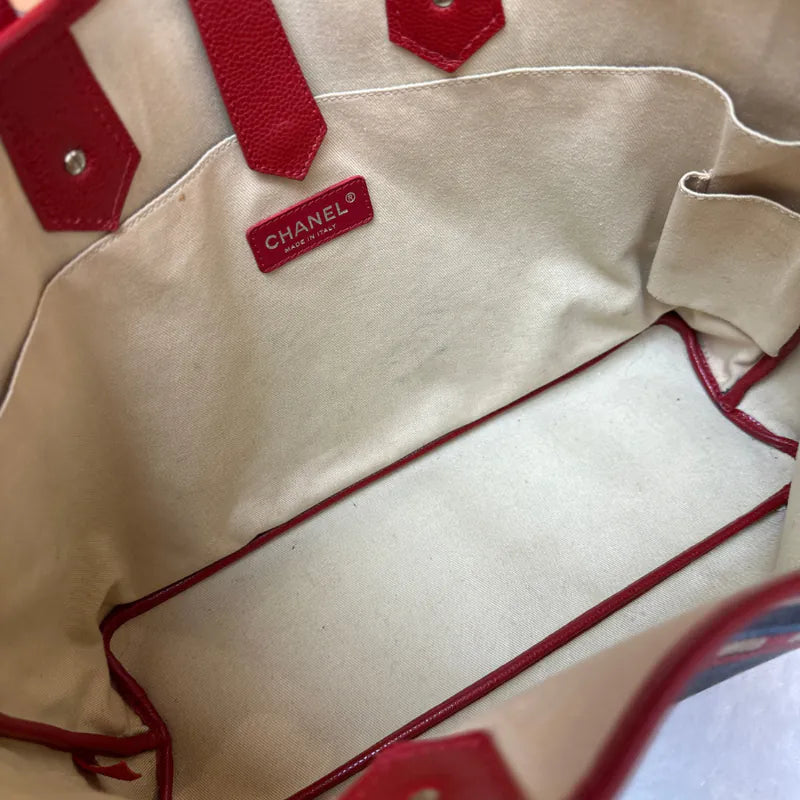 c543-chanel-vintage-red-coated-le-train-tote-bag