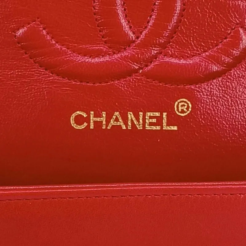 ra377-chanel-vintage-red-lambskin-25cm-classic-flap-bag