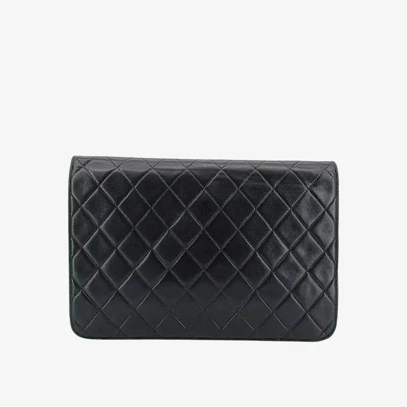 jt149-chanel-vintage-black-lambskin-quilted-flap-bag